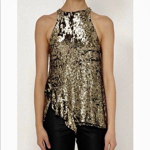 3.1 Phillip Lim gold sequenced top